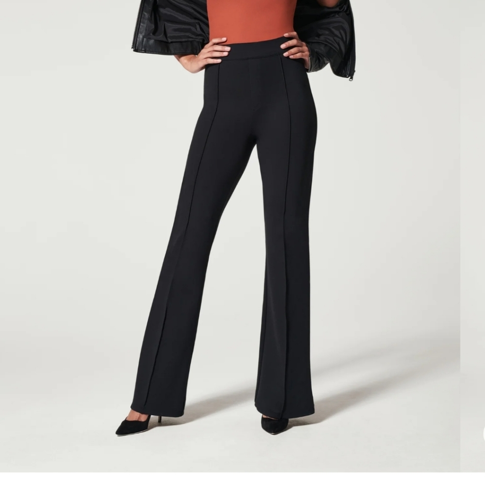 SPANX flare pants, LARGE BLACK